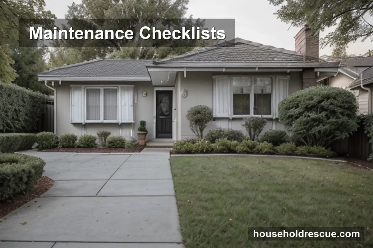 Maintenance Checklists